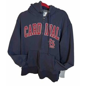 Banner St. Louis Cardinals Jacket Men's XL Navy Full Zip Heavyweight Hoodie